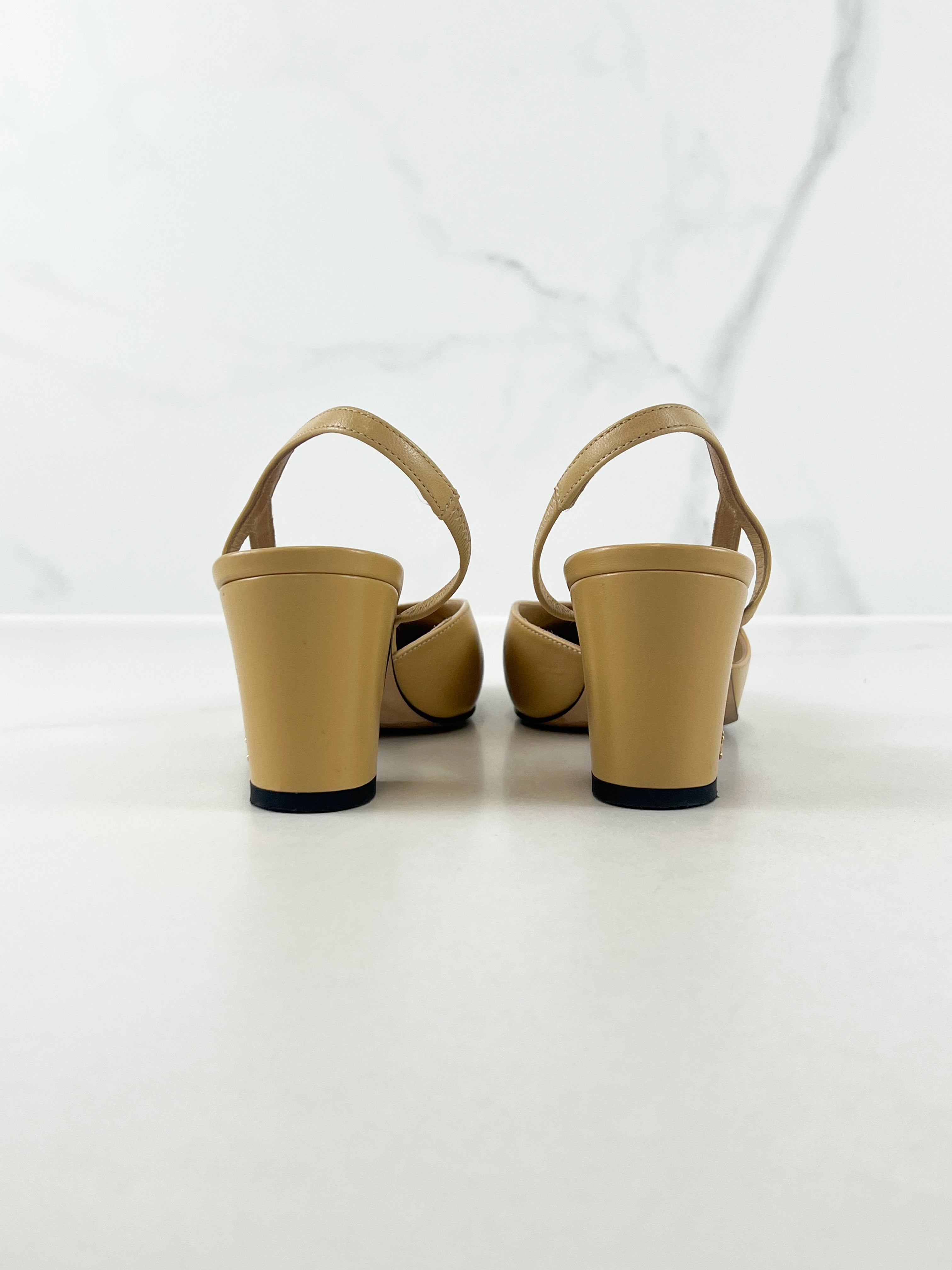 Chanel Goatskin Slingback Size 36C