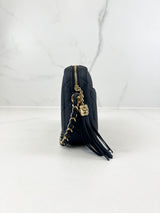 Chanel Camera Leather Navy Crossbody Bag