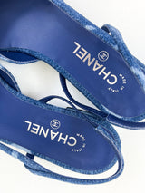 Chanel Denim Slingback Size 41