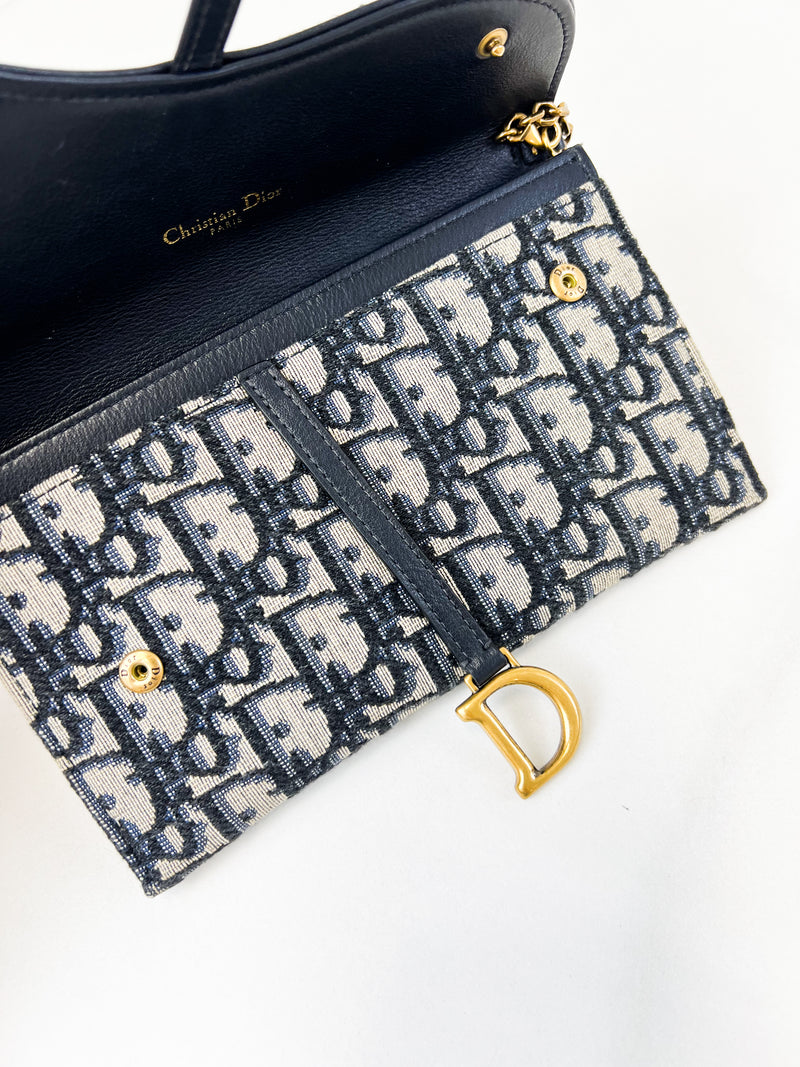 Christian Dior Oblique Wallet On Chain