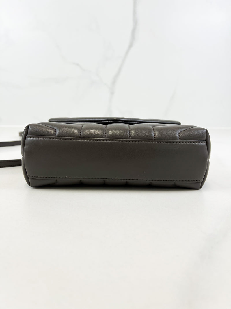 Saint Laurent Grey Loulou Toy with SHW
