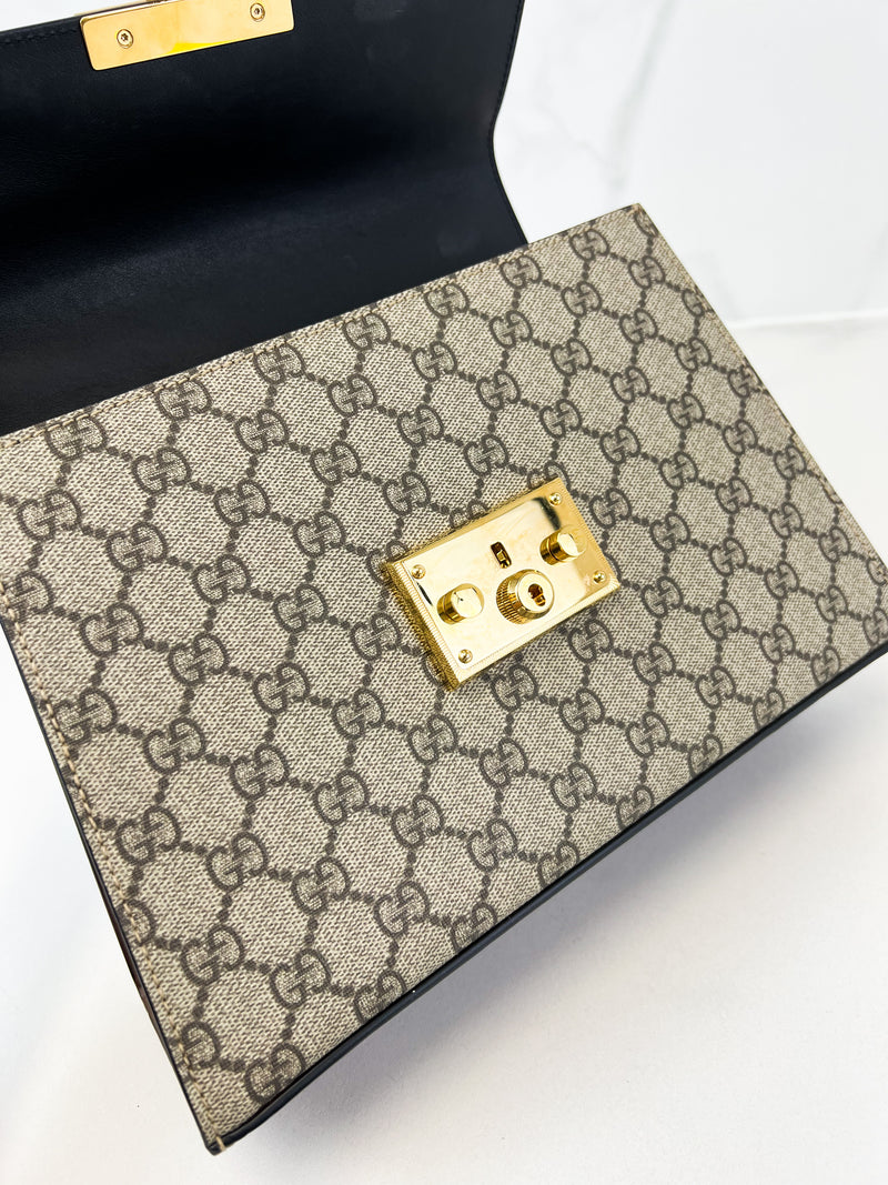 Gucci Padlock GG Supreme Top Handle
