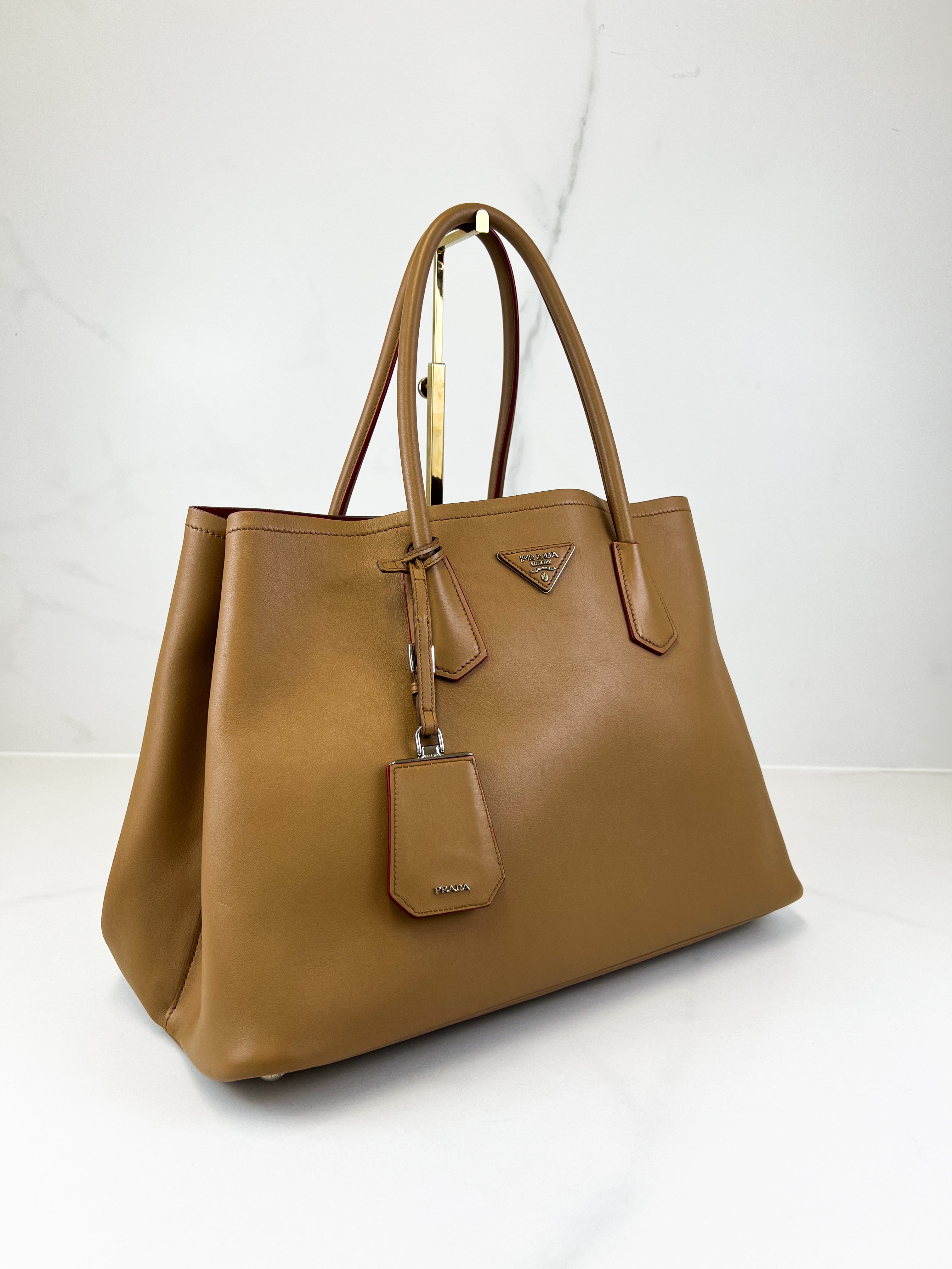 Prada Medium Double Saffiano Leather Bag
