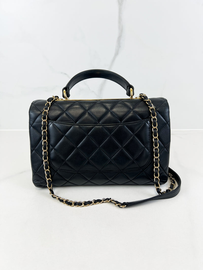 Chanel Black Medium Calfskin Trendy GHW