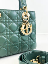 Christian Dior Small Lady Dior Teal