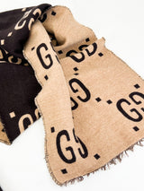 Gucci GG Jacquard Wool Scarf