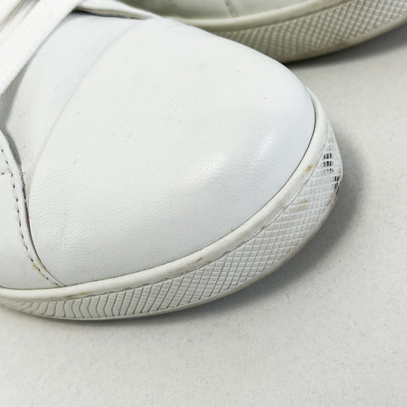 Prada White Leather Sneaker Size 36