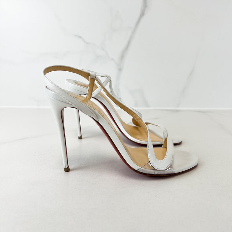 Christian Louboutin Rosalie 100mm White Size 37.5