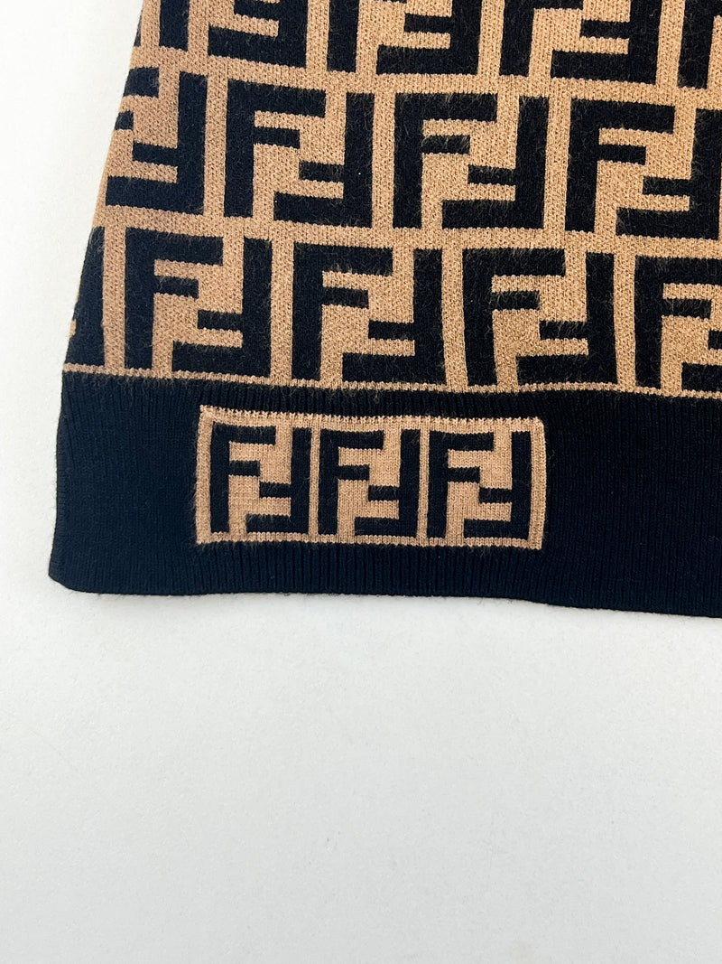 Fendi Long Sleeve Brown Jumper Size 40