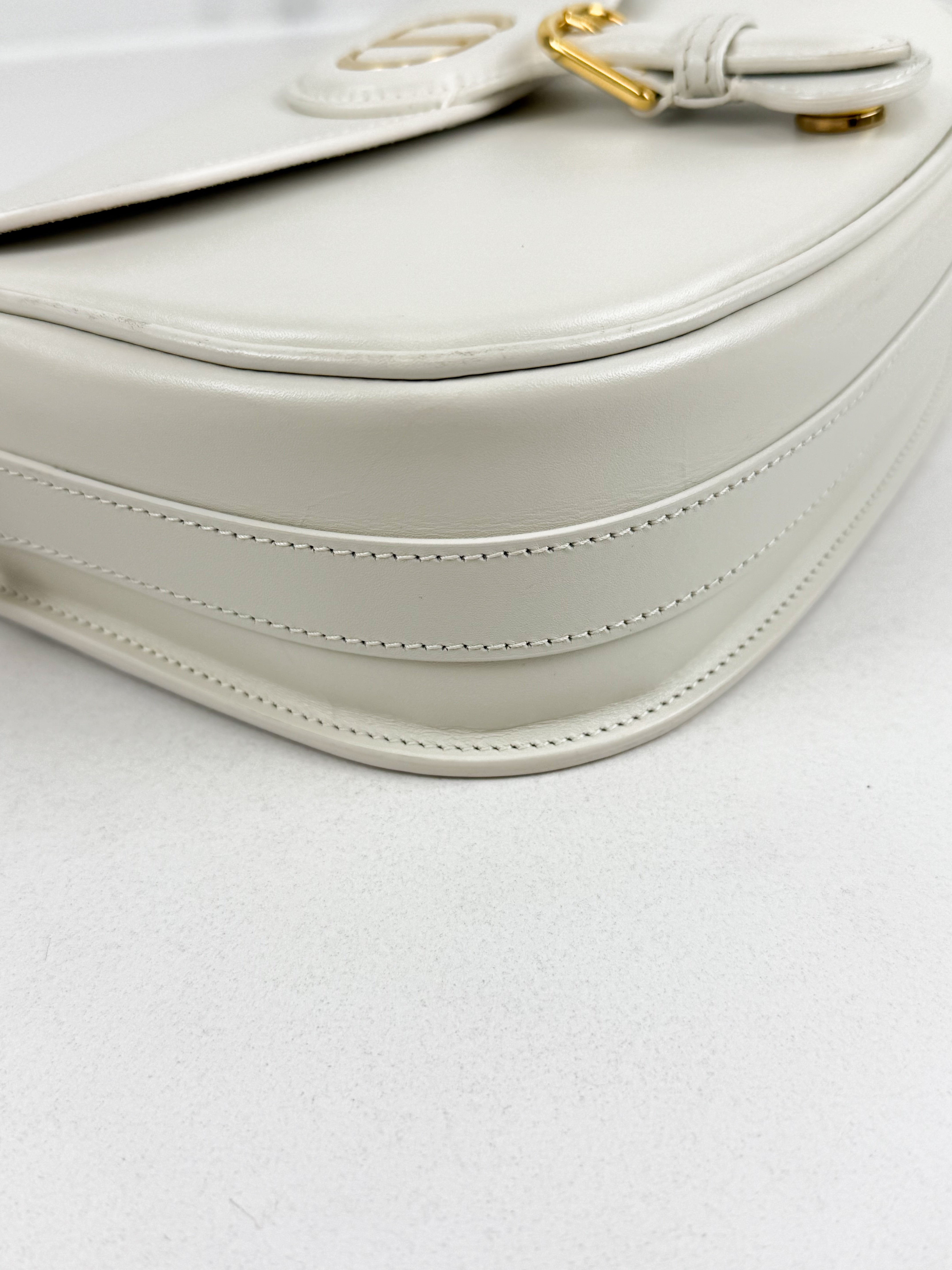 Christian Dior Bobby Medium Shoulder Bag in White