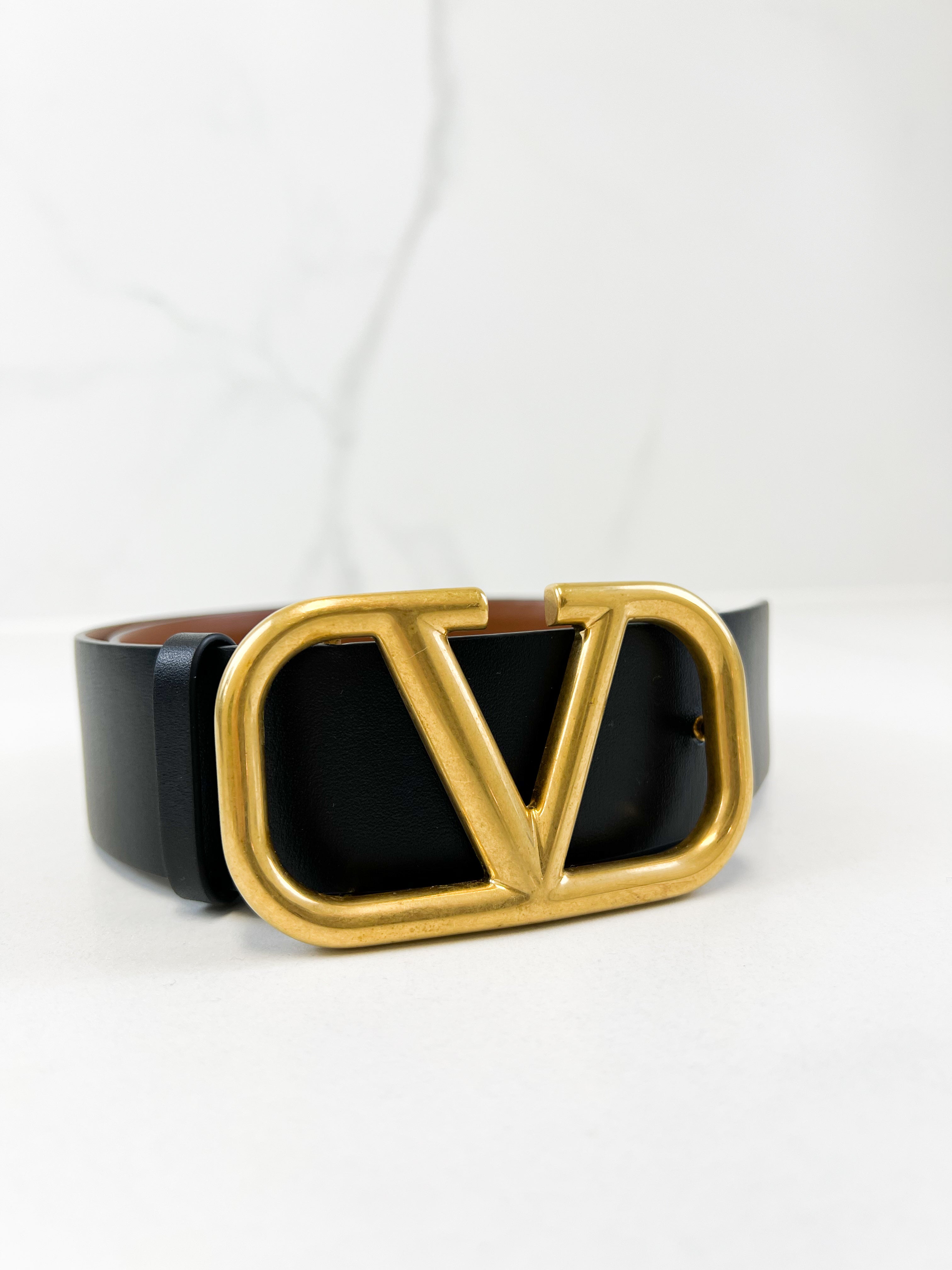 Valentino VLogo Belt in Calfskin