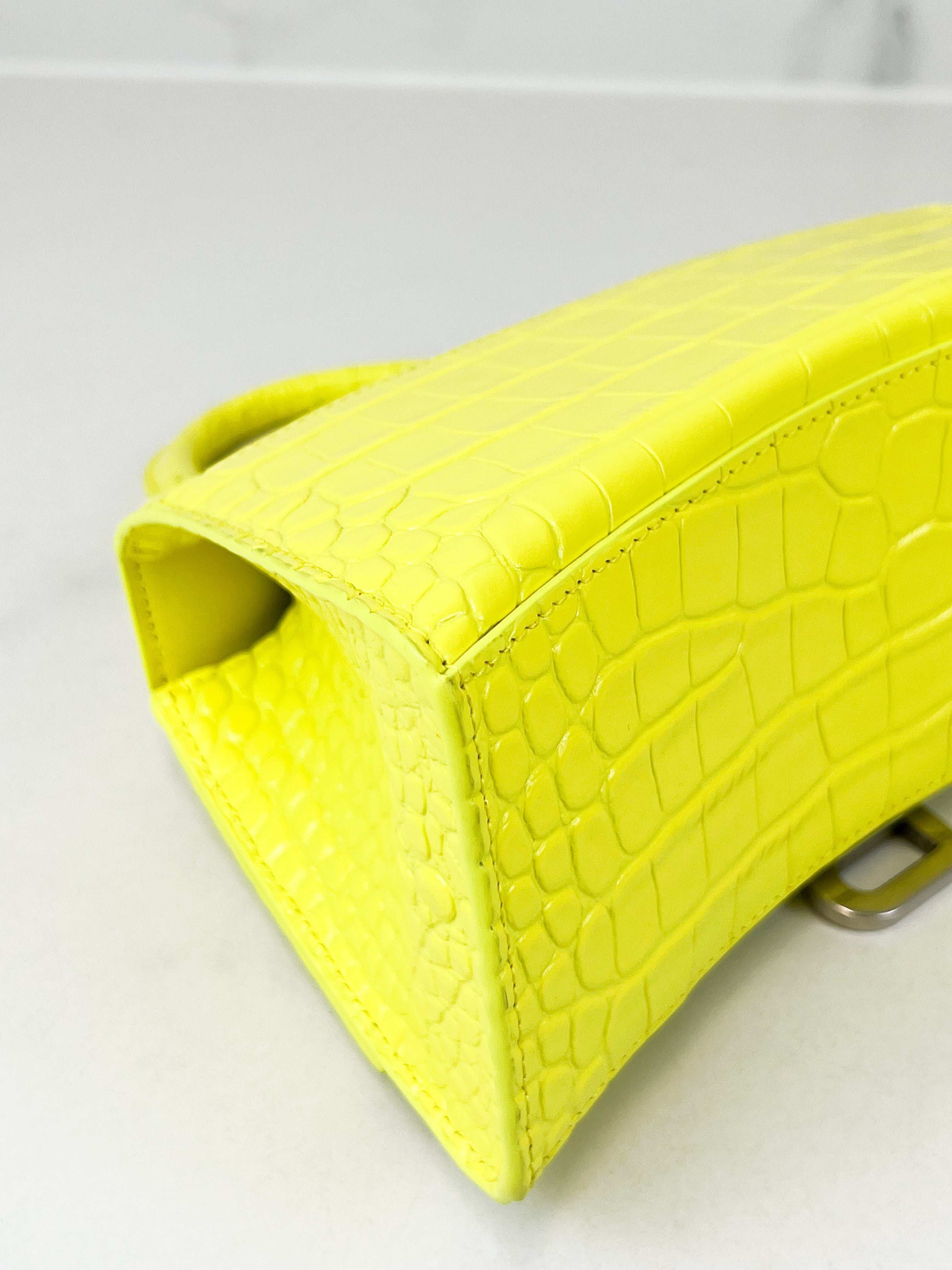 Balenciaga Small Croc Hourglass with SHW