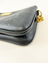 Louis Vuitton Black Liv Pochette Monogram Empreinte Bag