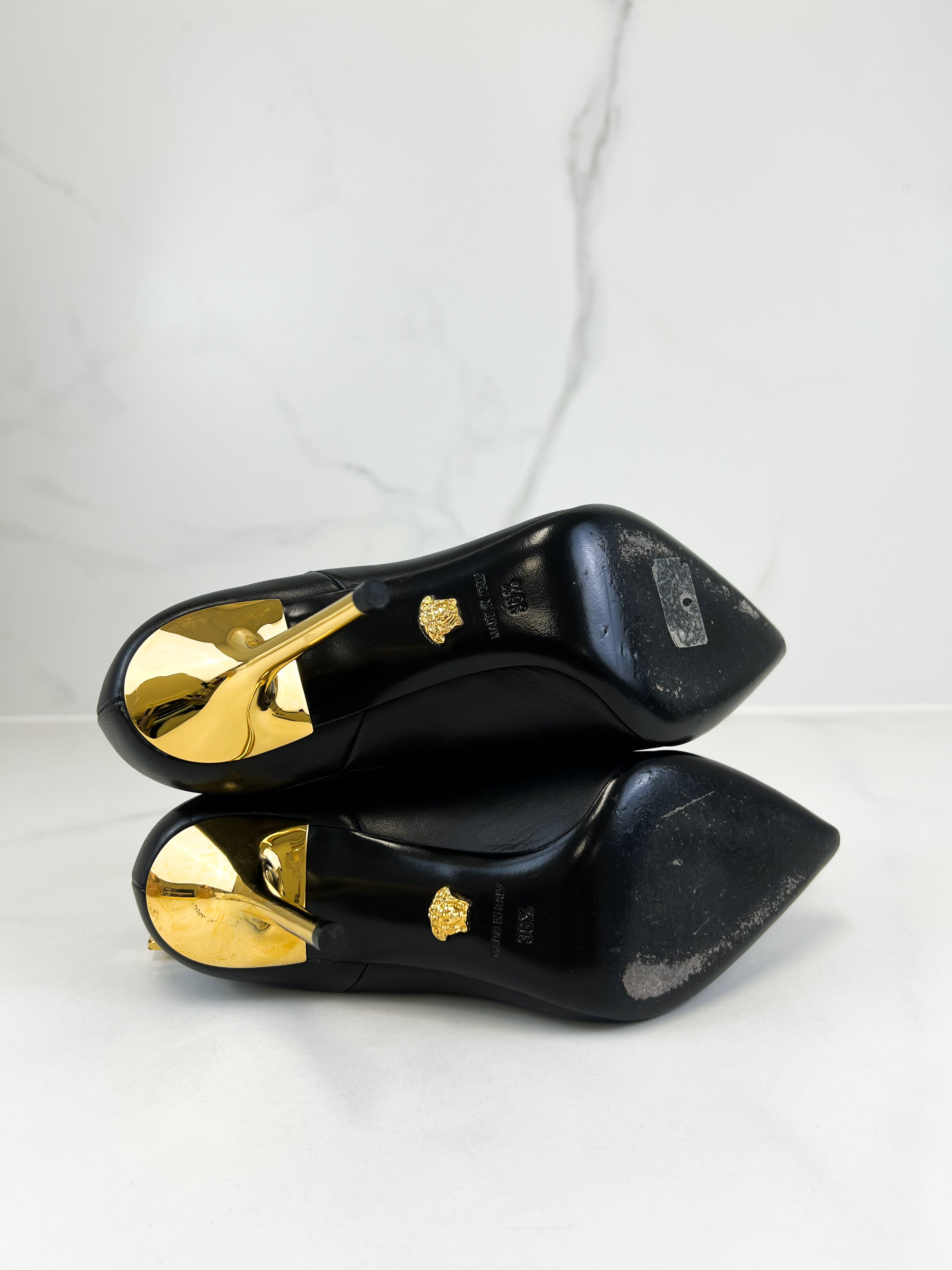 Versace Medusa Head Ankle Boots Size 36.5