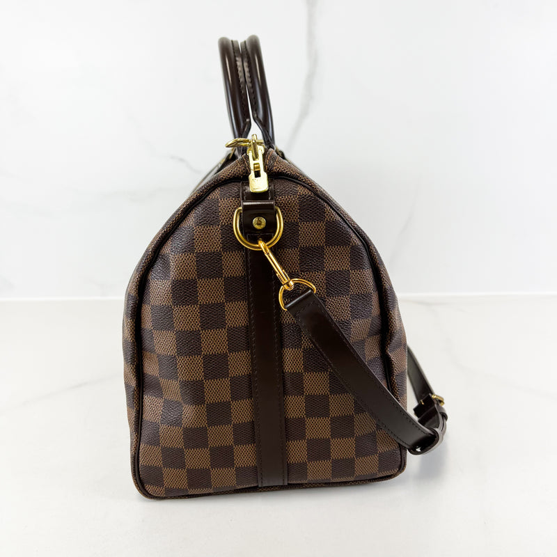 Louis vuitton speedy 35 bandouliere damier ebene clearance