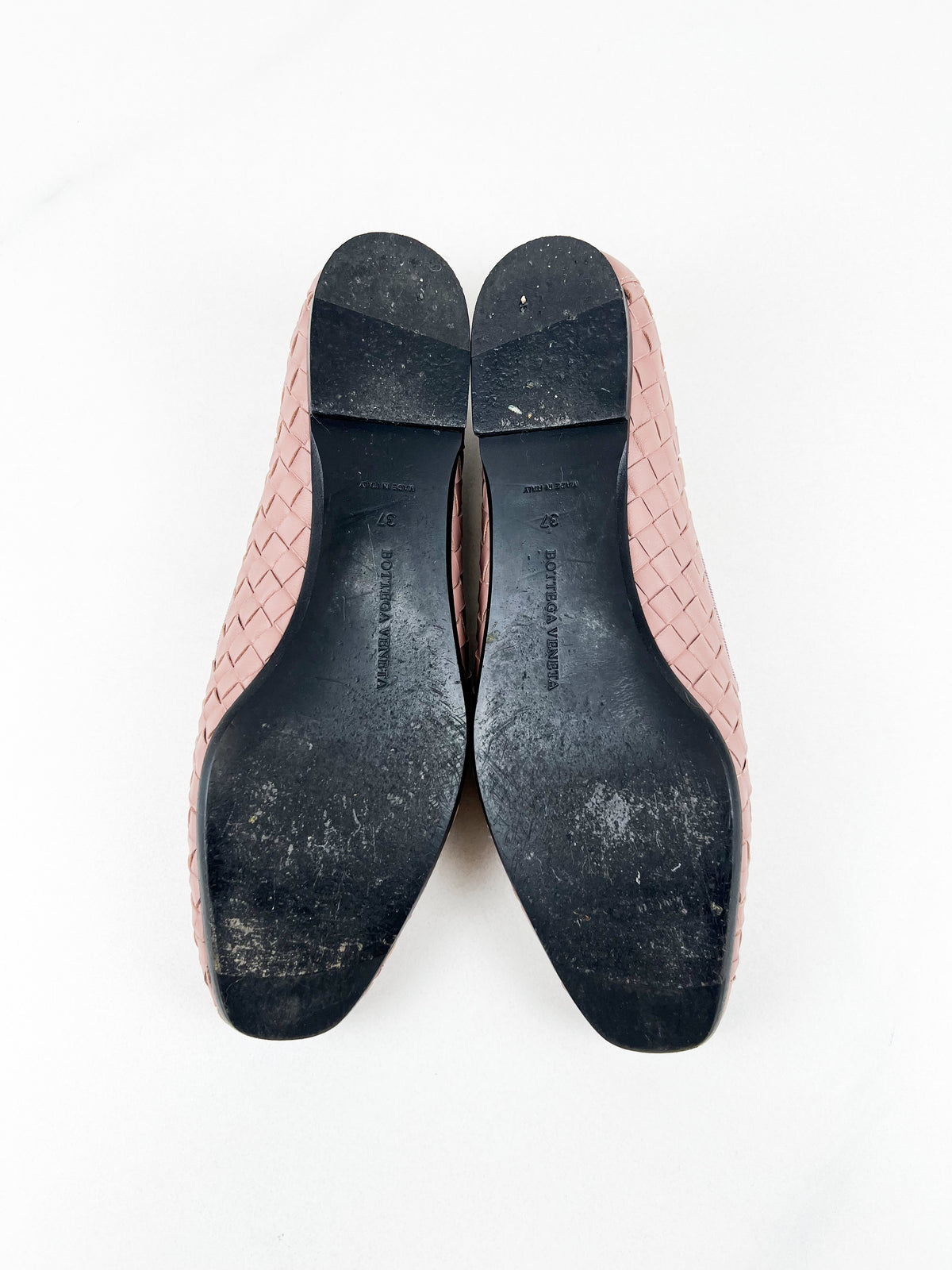 Bottega Veneta Intrecciato Leather Loafer in Deco Rose Size 37