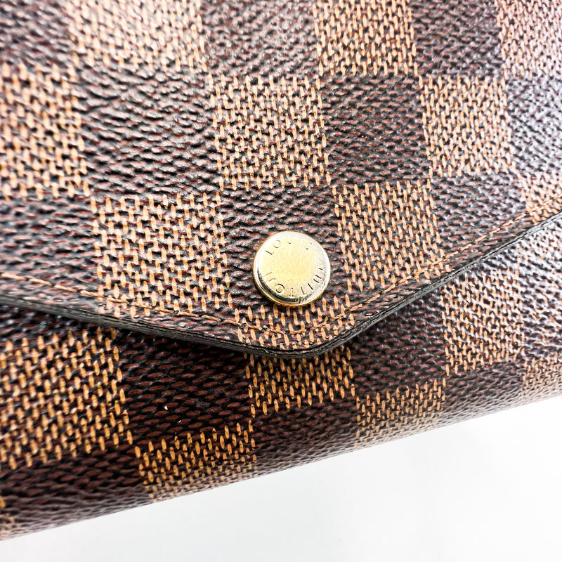 Louis vuitton sarah sales wallet damier azur