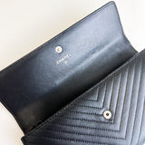 Chanel Chevron Black Wallet