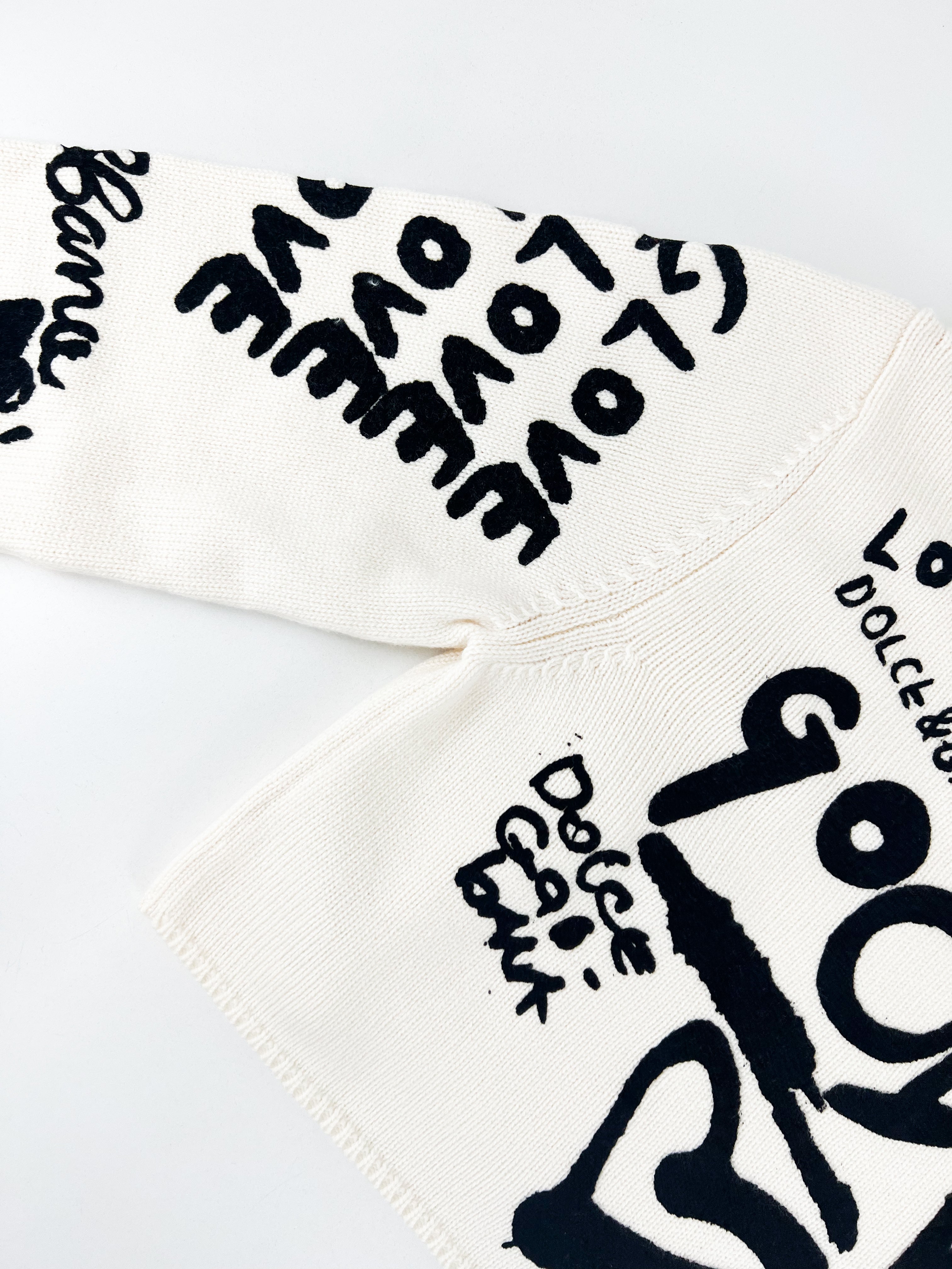 Dolce & Gabbana Printed Cropped Jumper Size 42