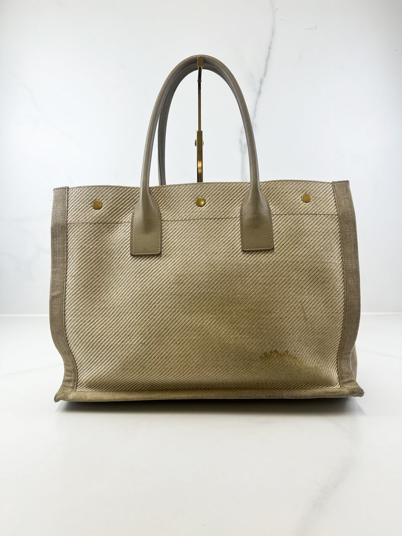 Saint Laurent Rive Gauche Tote in Canvas