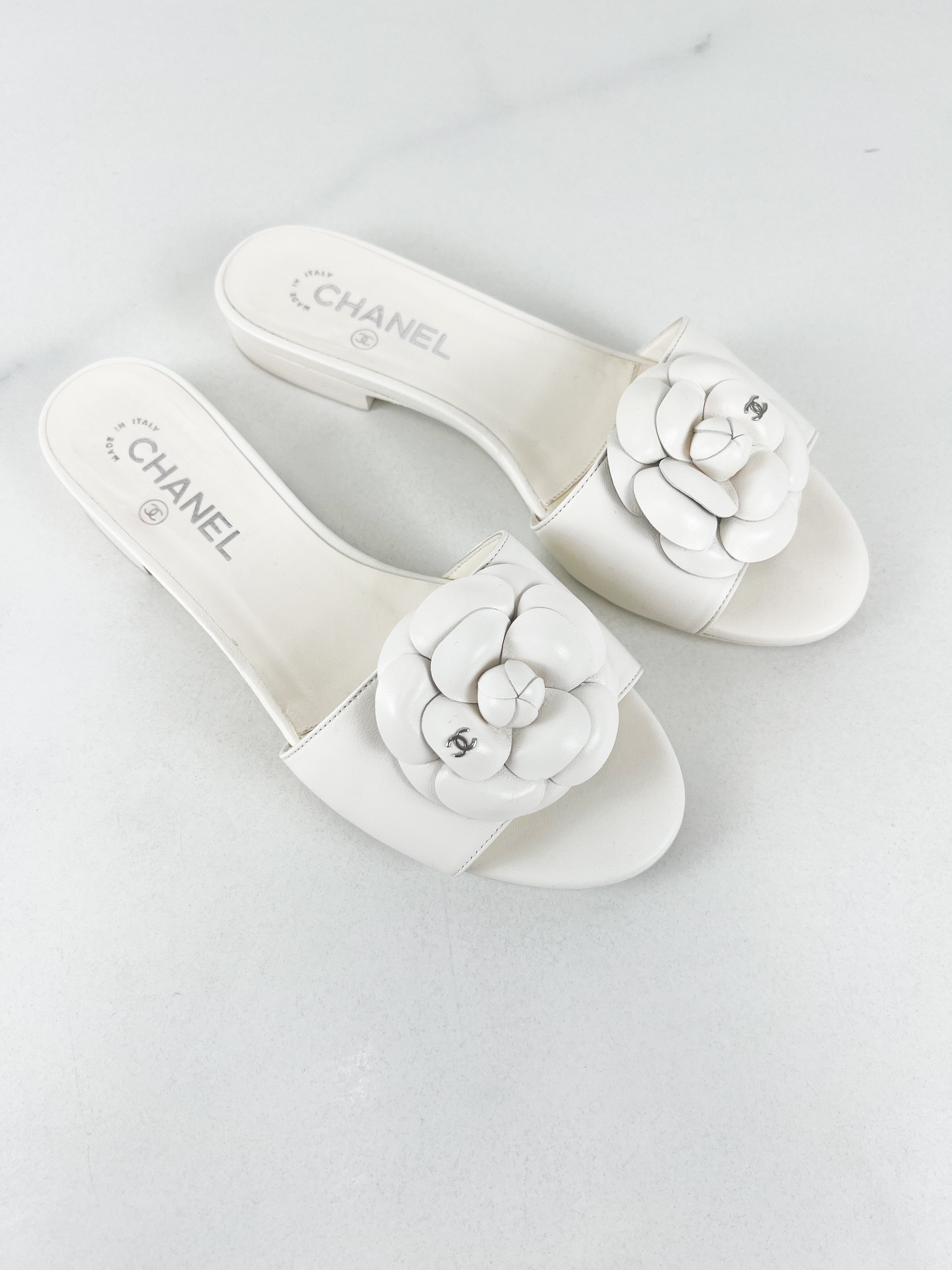 Chanel Camelia Sandal Size 39C