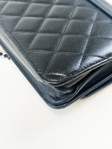 Chanel Black Calfskin CC WOC with SHW