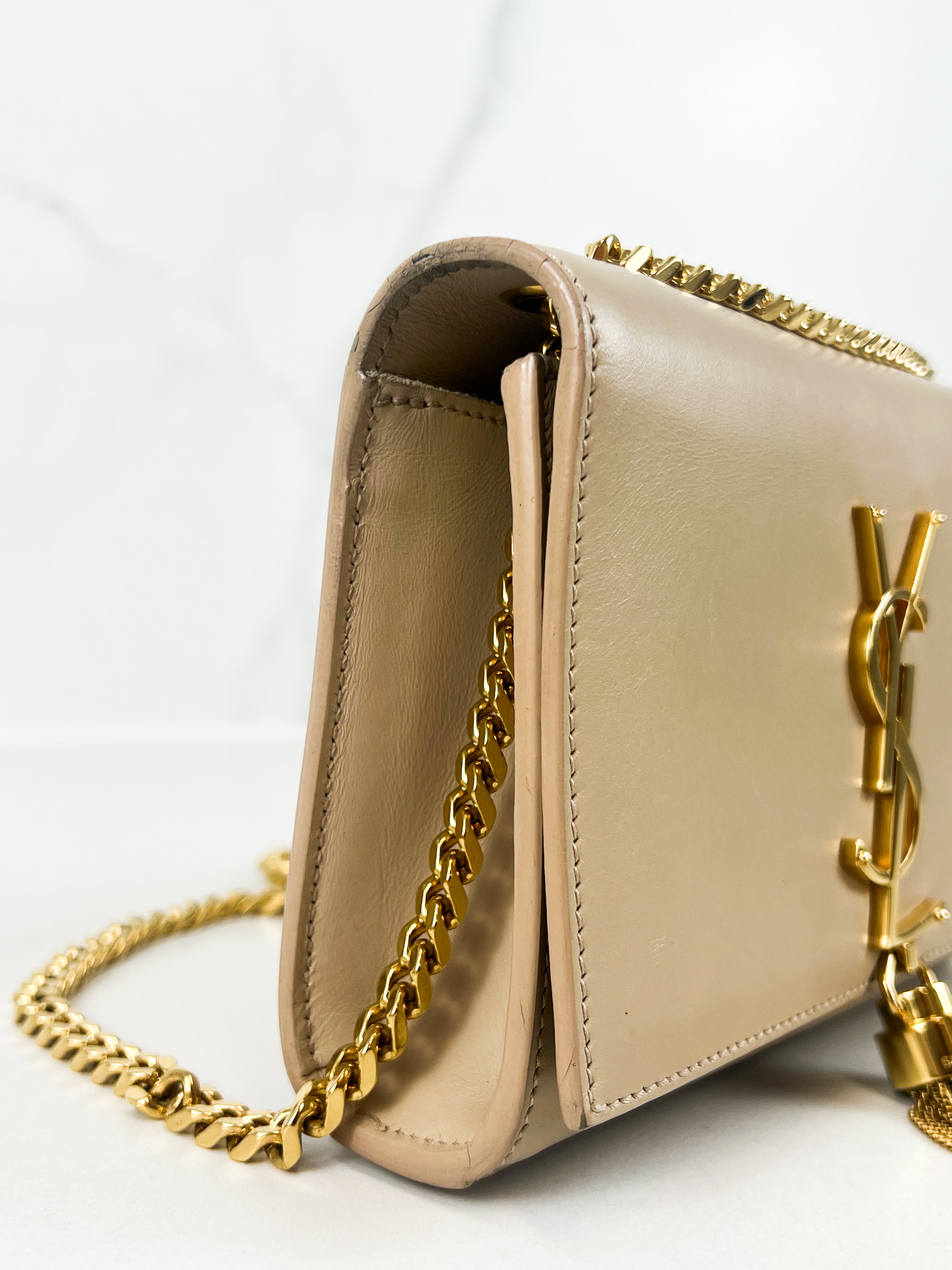 Saint Laurent Kate Small Leather Chain Bag