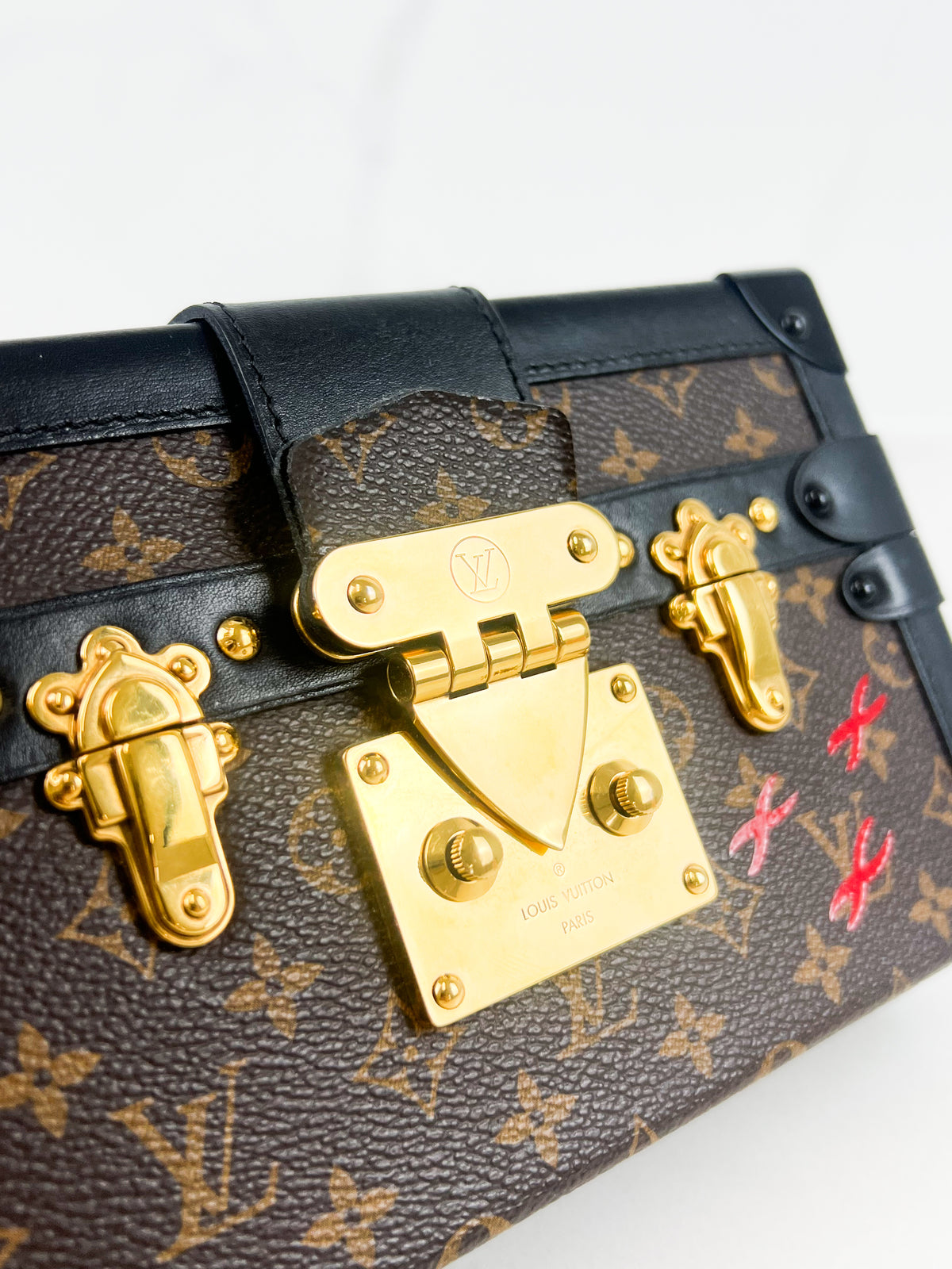Louis Vuitton Monogram Canvas Petite Malle Clutch Bag