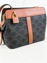Celine Small Teen Cabas Canvas & Leather Shoulder Bag