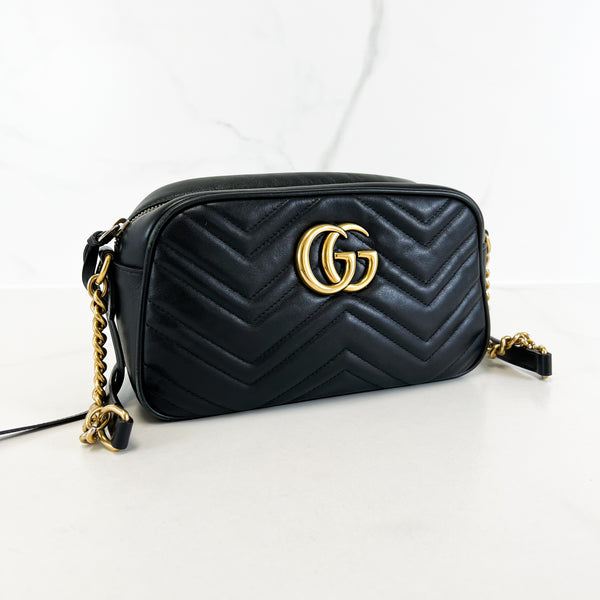 Gucci Marmont Small Matelassé Shoulder Bag