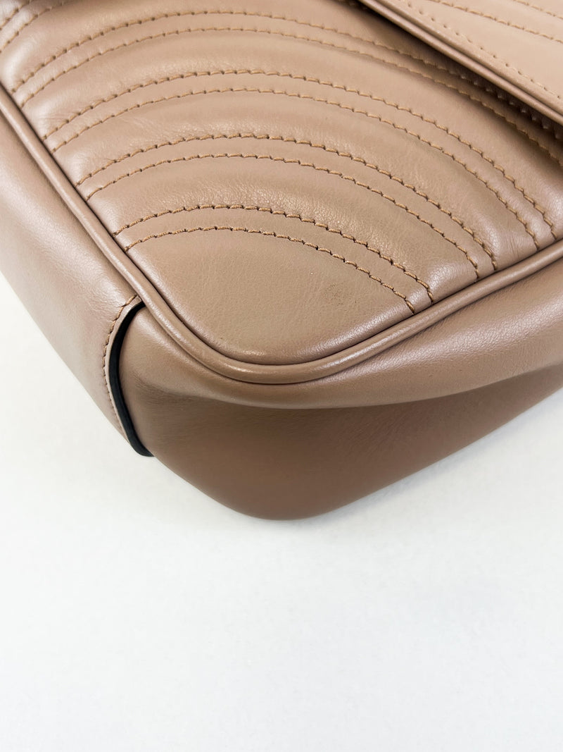 Gucci GG Marmont Matelasse Small Flap Shoulder Bag