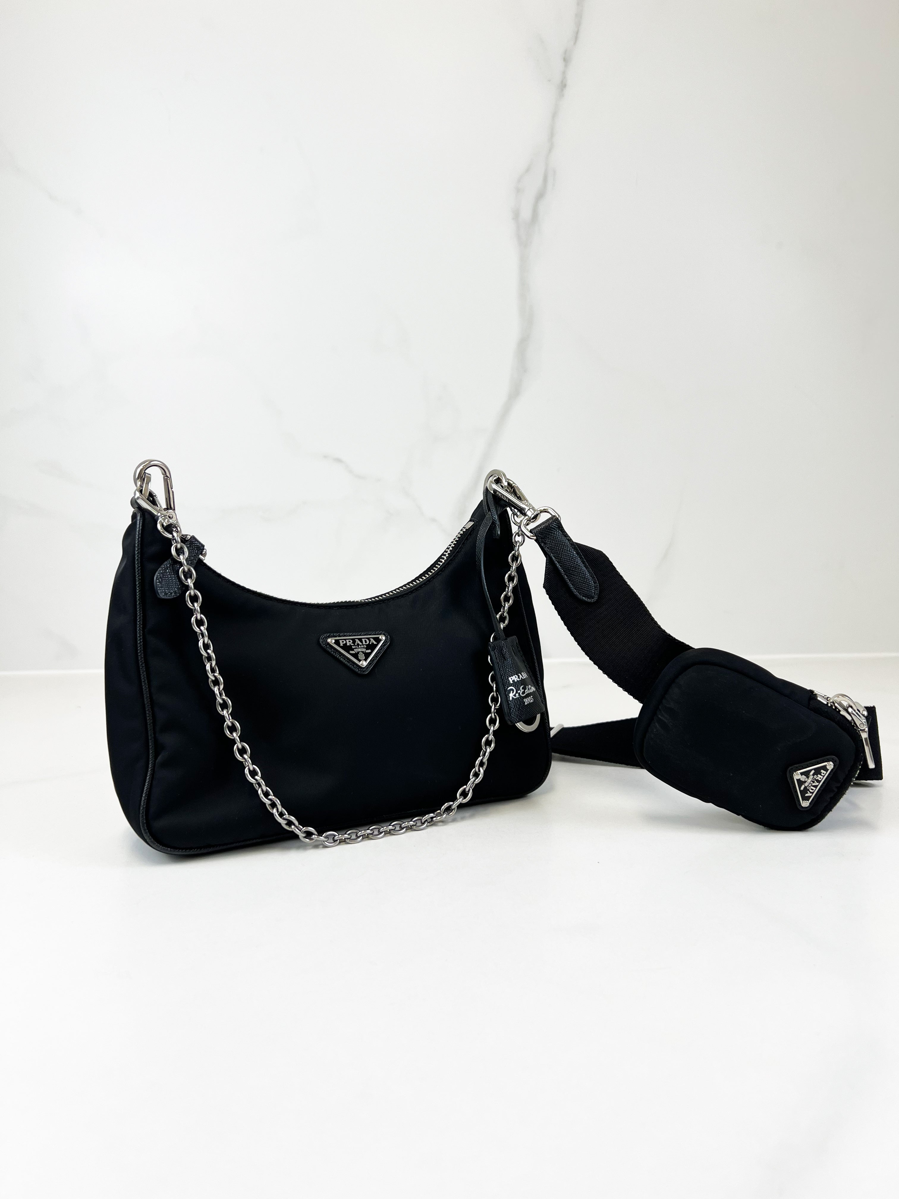 Prada Nylon Re-Edition 2005 in Black