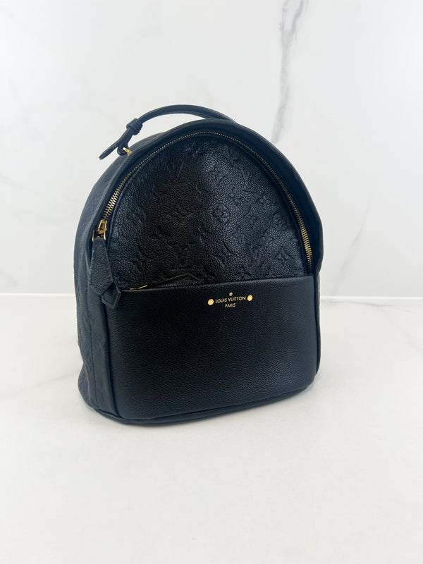 Louis Vuitton Monogram Empreinte Sarbonne Leather Backpack