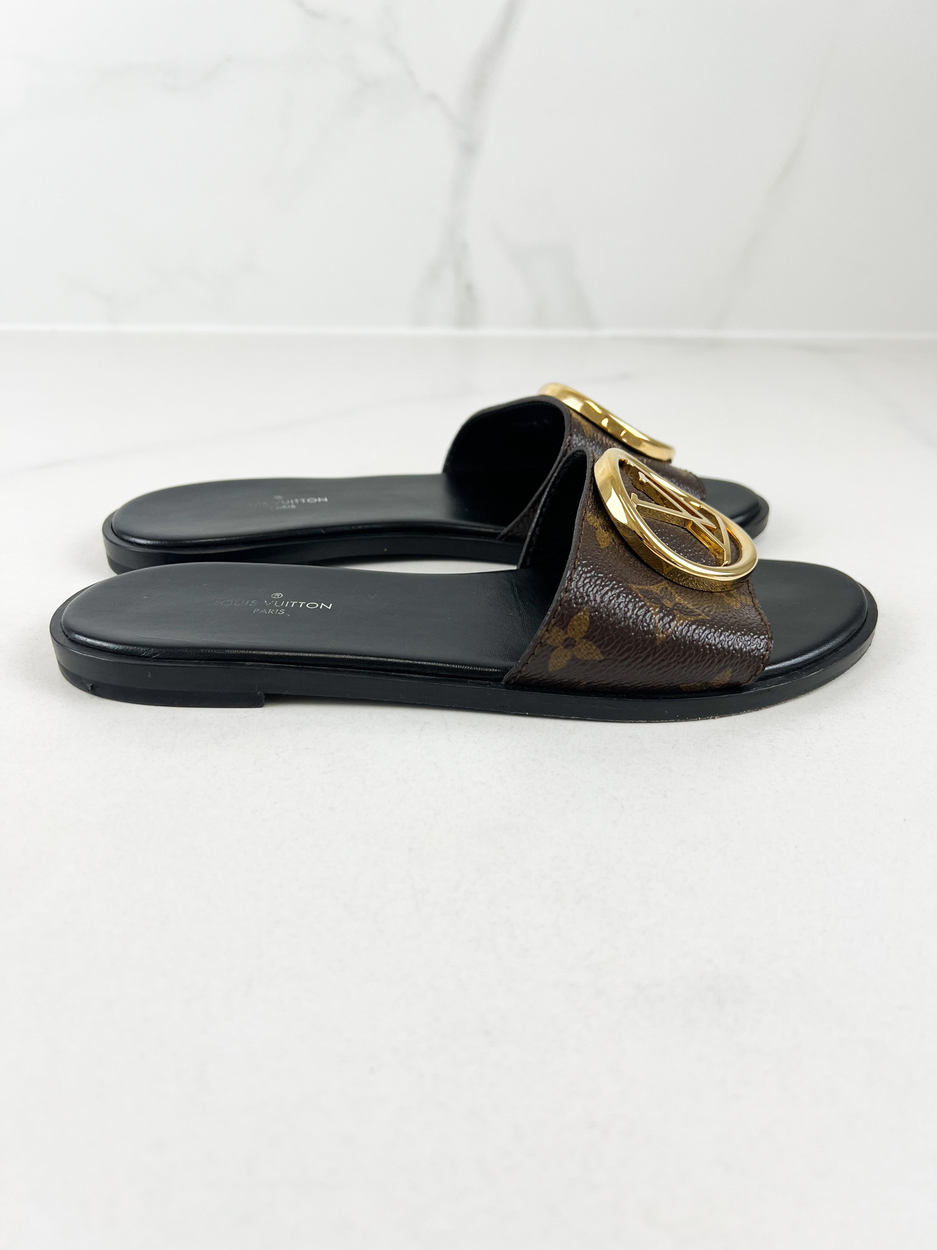 Louis Vuitton Lock It Flat Mule Size 35