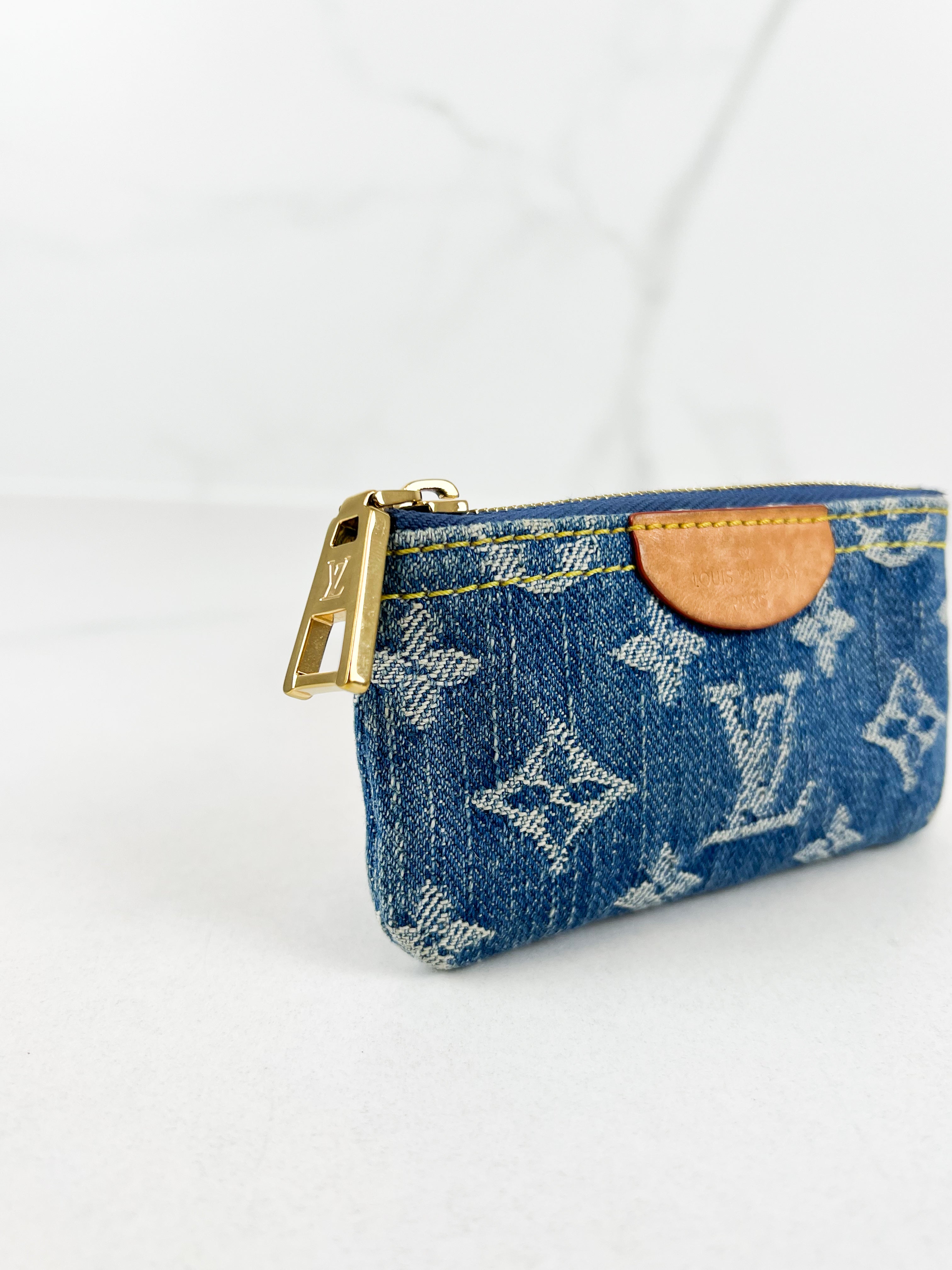 Louis Vuitton Denim Monogram Key Pouch