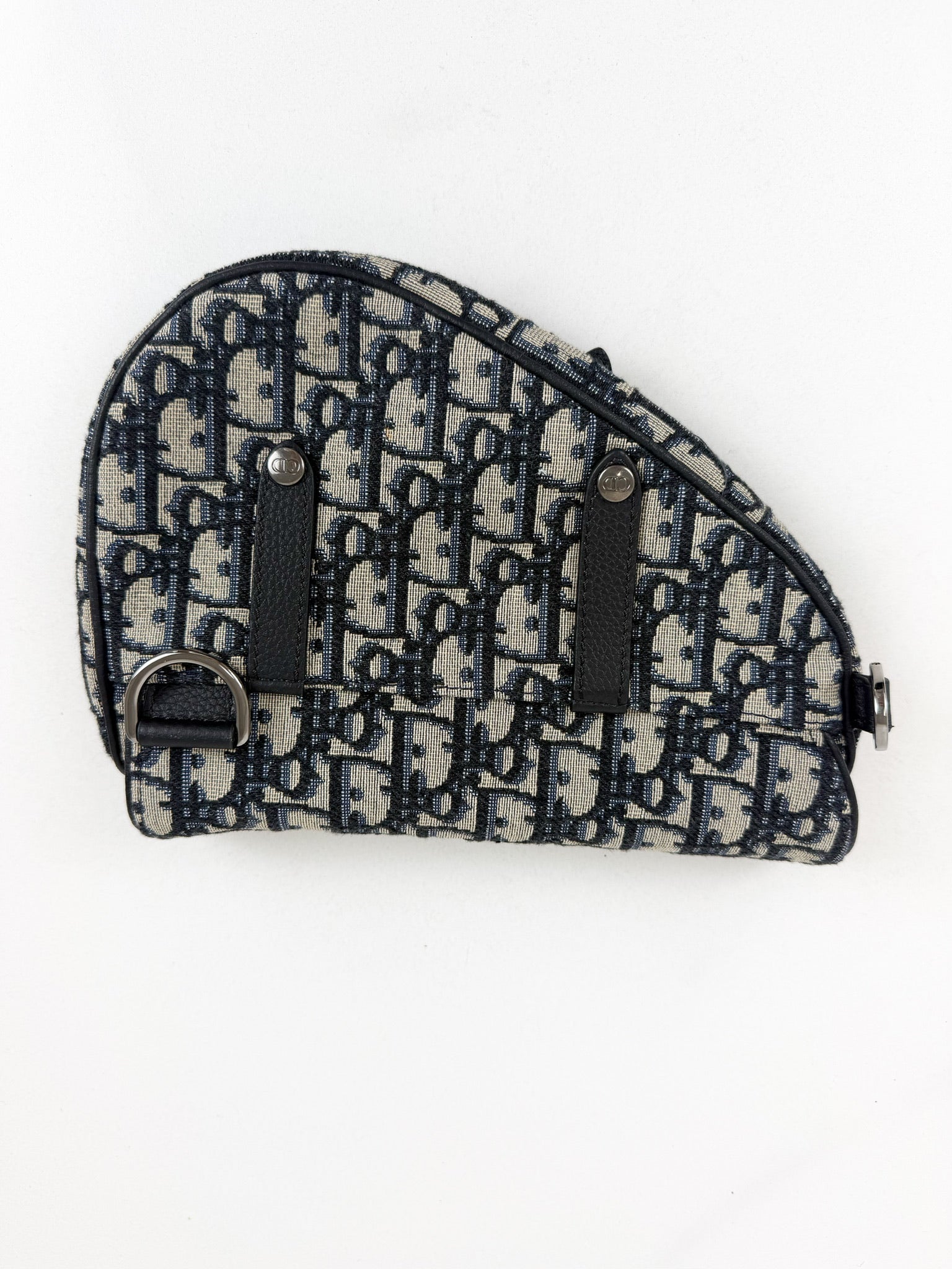 Christian Dior Unisex Saddle Bag in Oblique Canvas