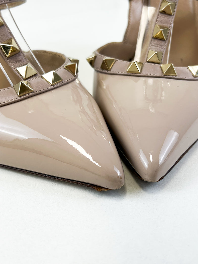Valentino Powder Pink Rockstud Pumps Size 39
