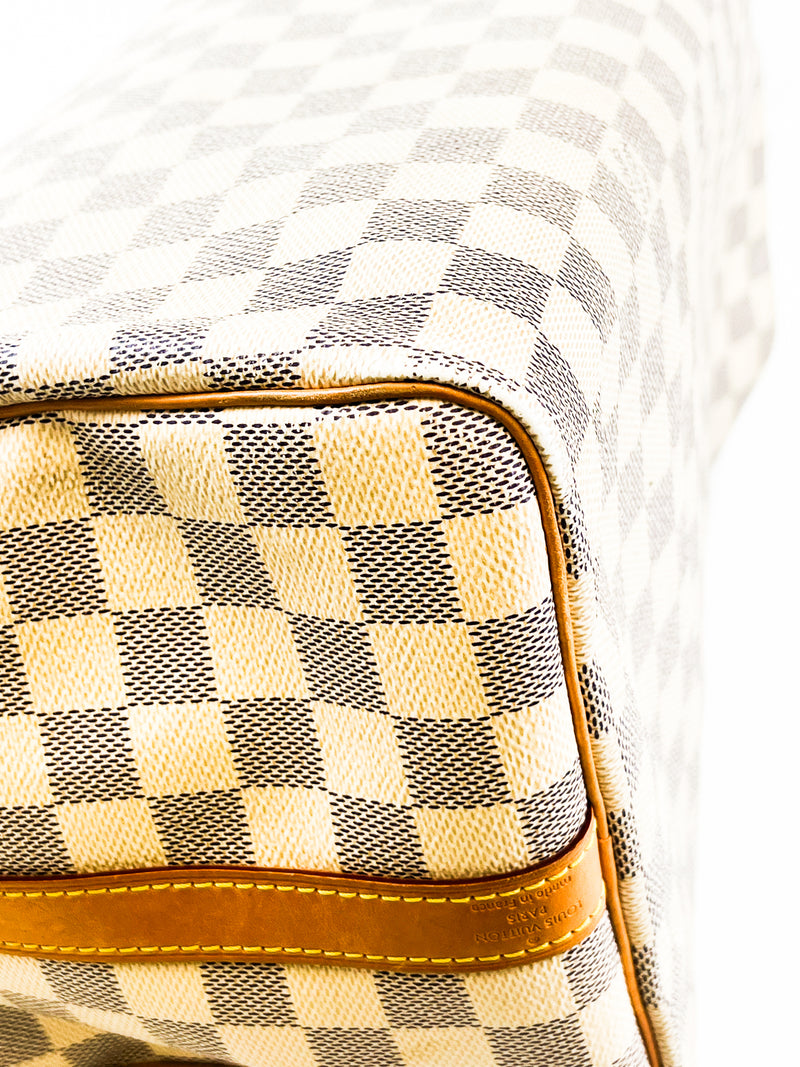 Louis Vuitton Speedy 35 Bandoulière Damier Azur Canvas