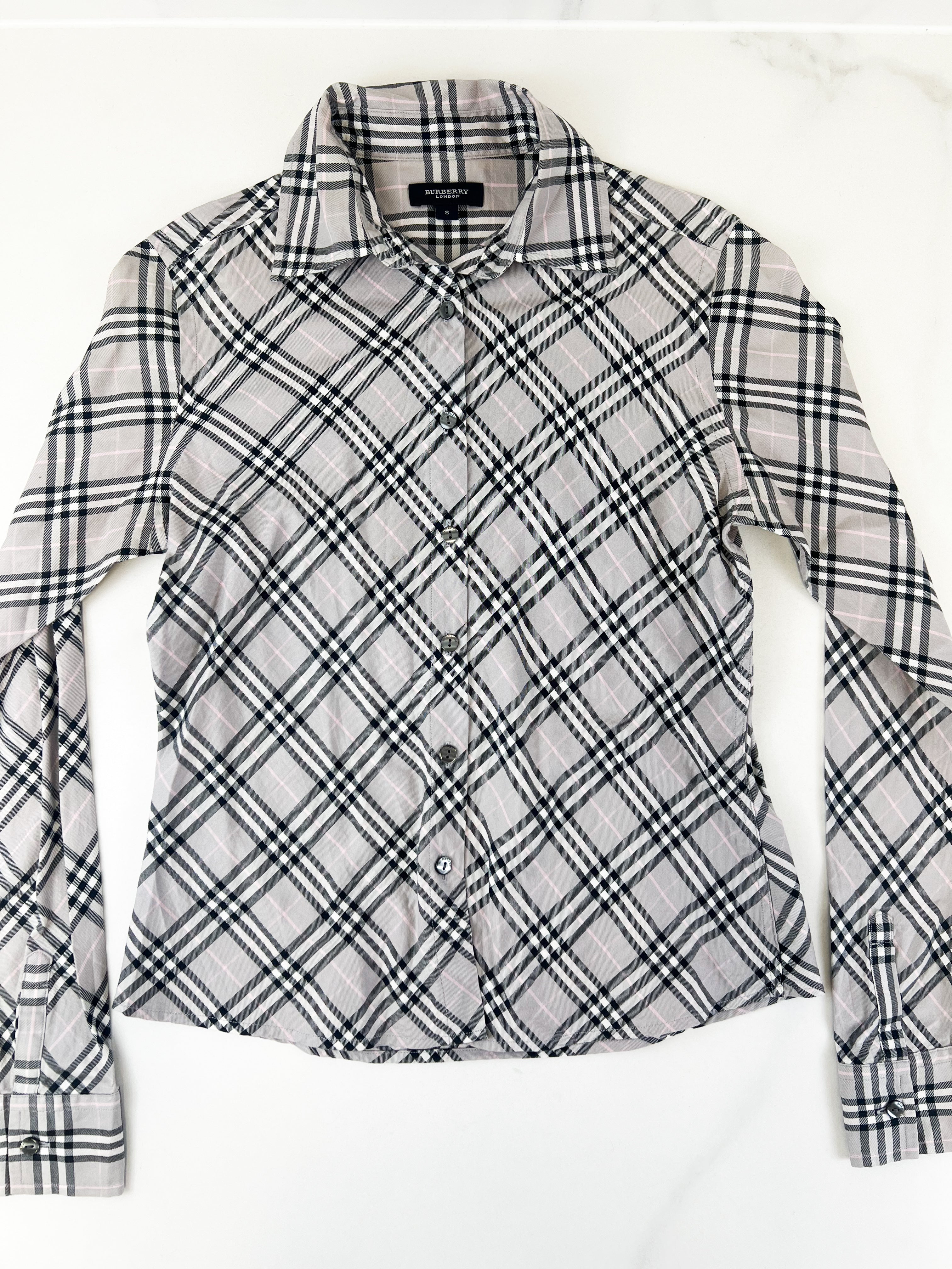 Burberry Check Shirt Womens Size S
