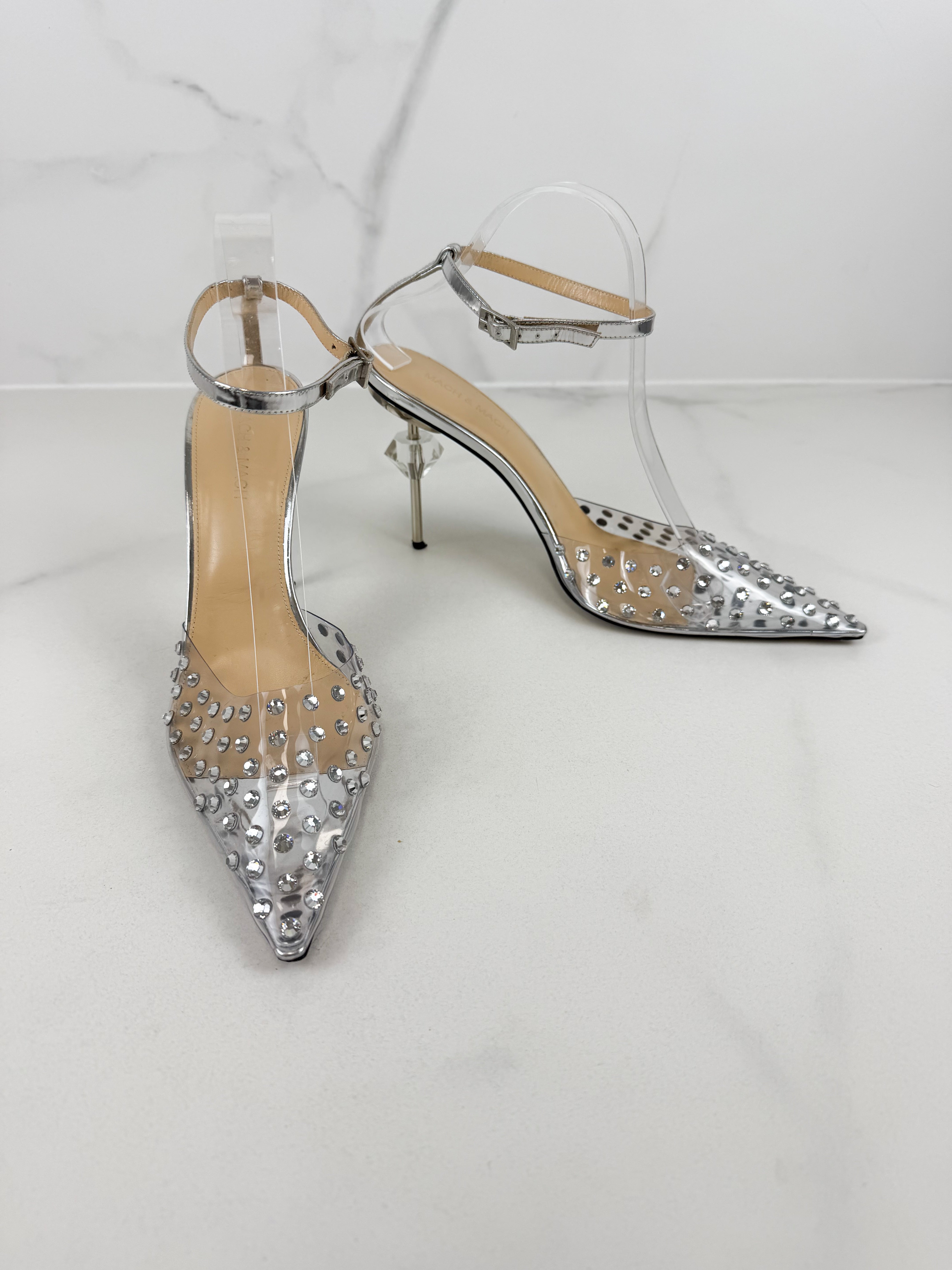 Mach & Mach Embellished Crystal Pump Size 41