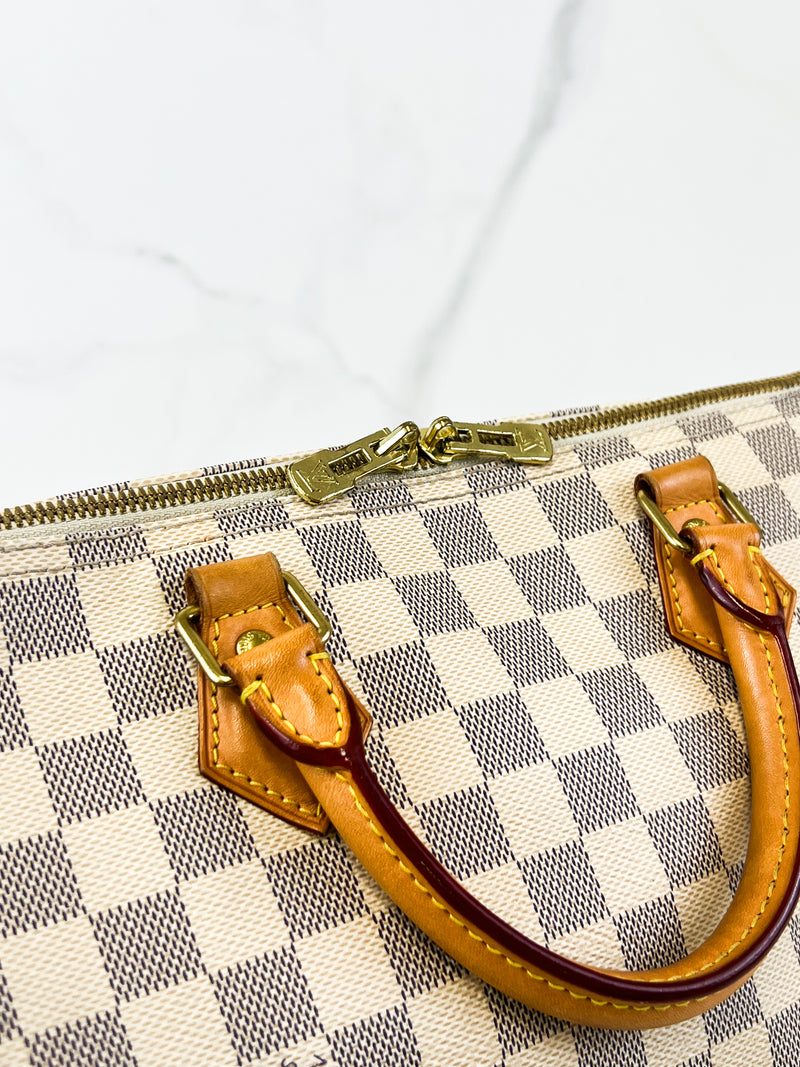 Louis Vuitton Speedy 35 Bandoulière Damier Azur Canvas