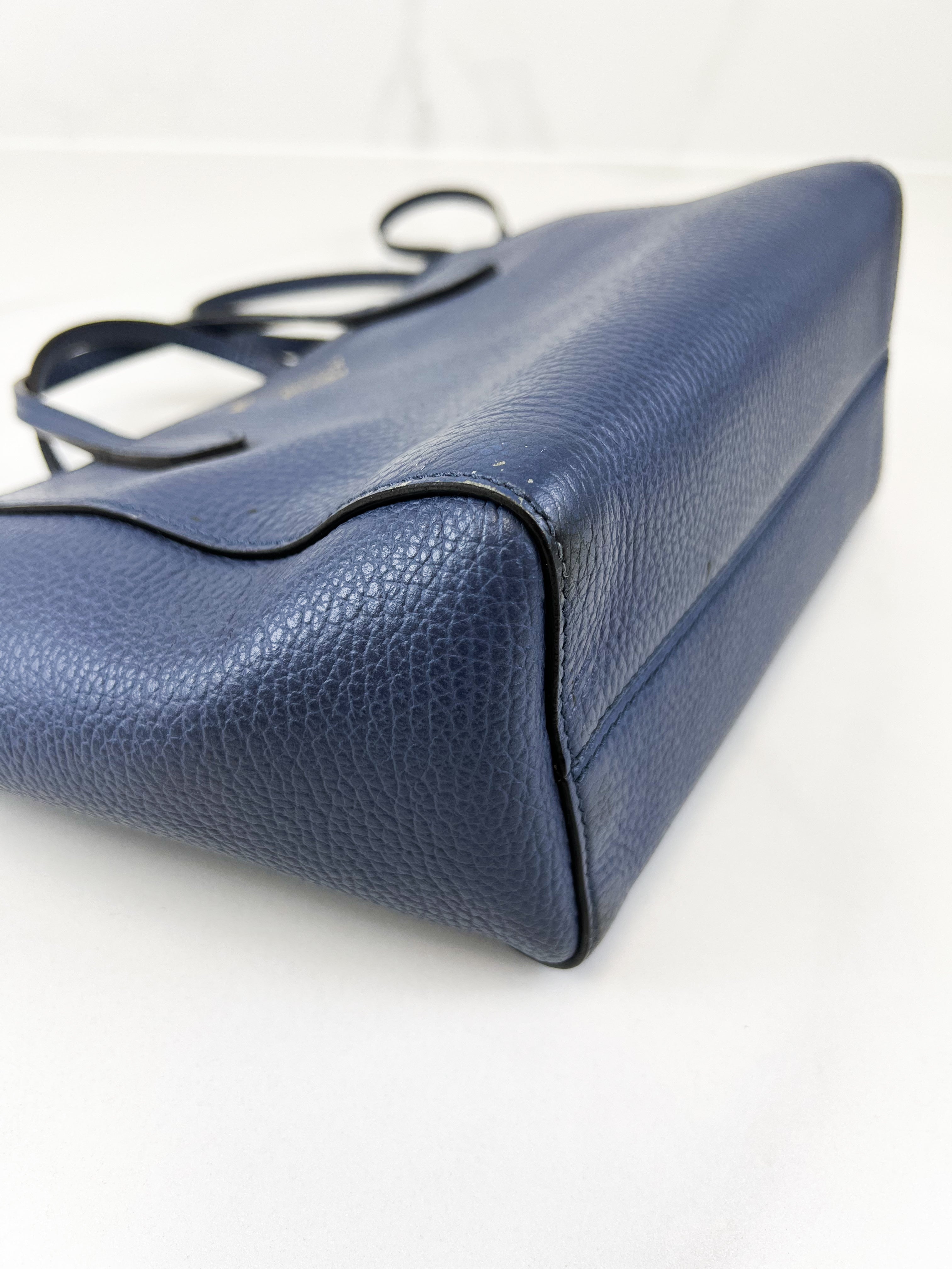 Gucci Blue Leather Swing Mini Tote