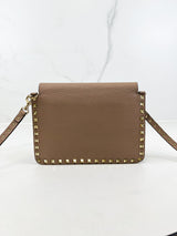 Valentino Garavani Grained Rockstud Shoulder Bag