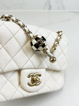 Chanel Mini Square Lambskin Shoulder Bag
