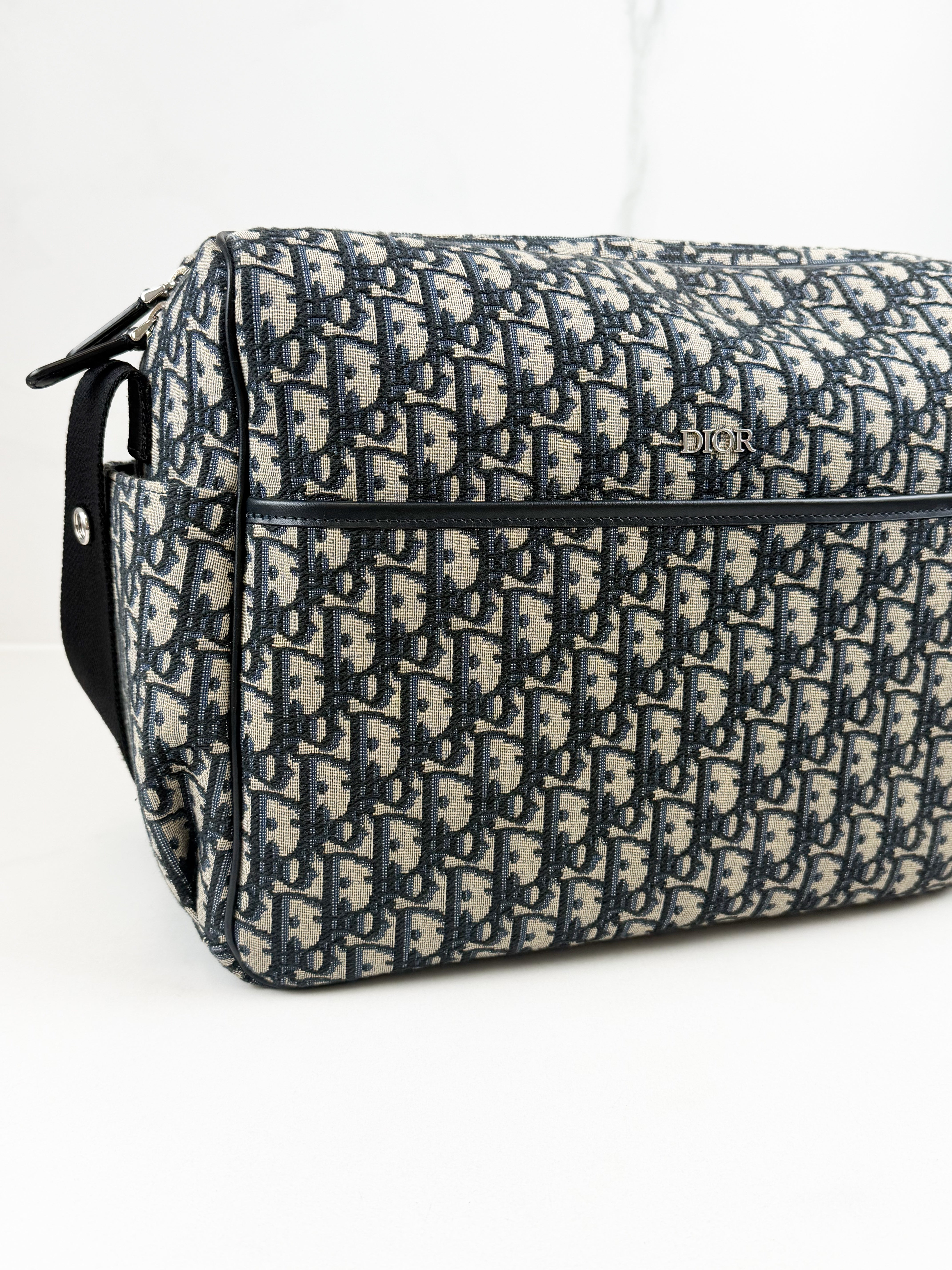 Christian Dior Beige & Black Oblique Changing Bag
