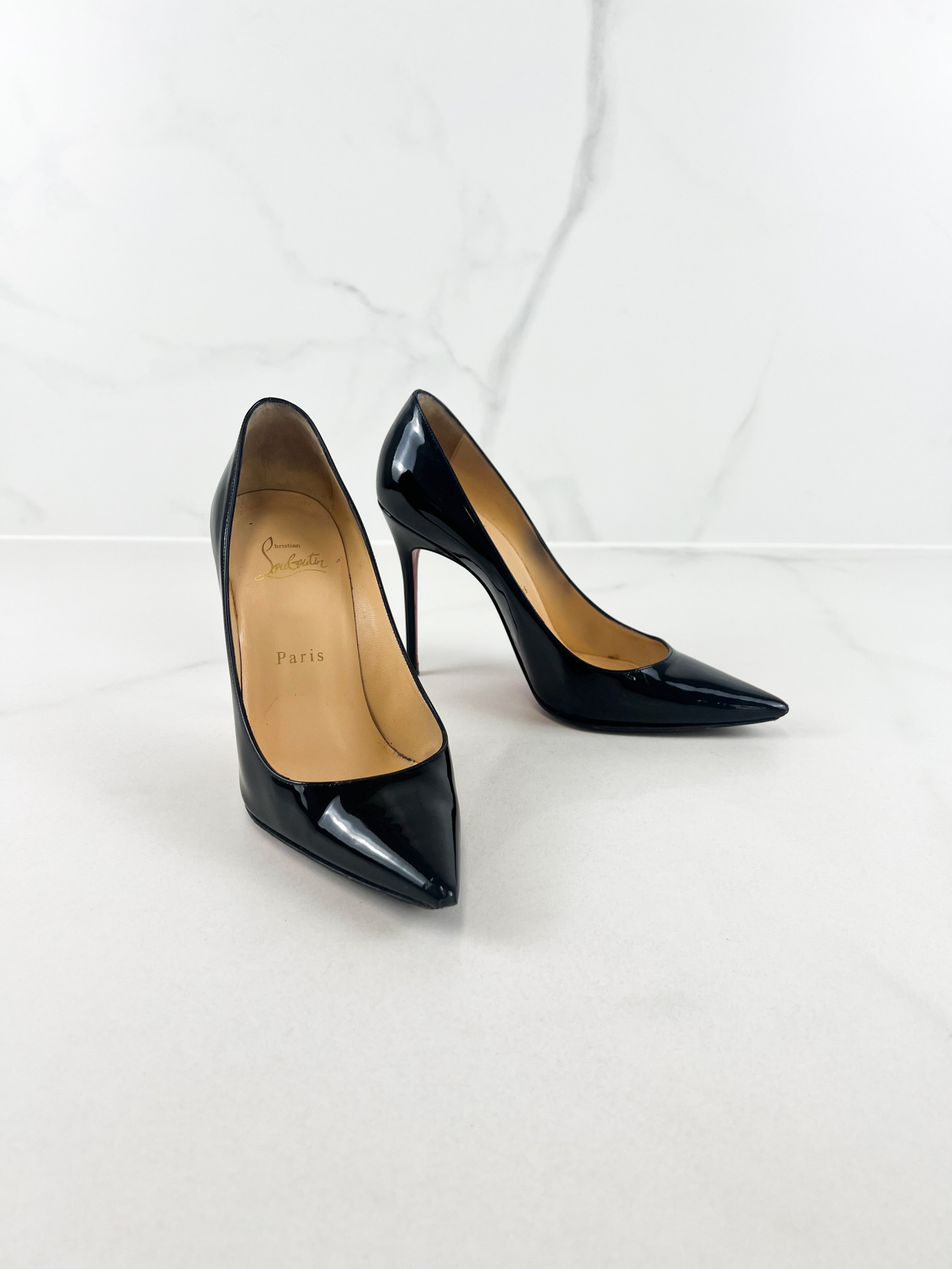 Christian Louboutin Black Decollete 100 Size 37