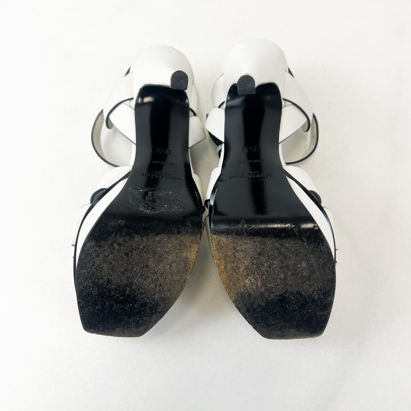 Saint Laurent White Tributes 135mm Size 35