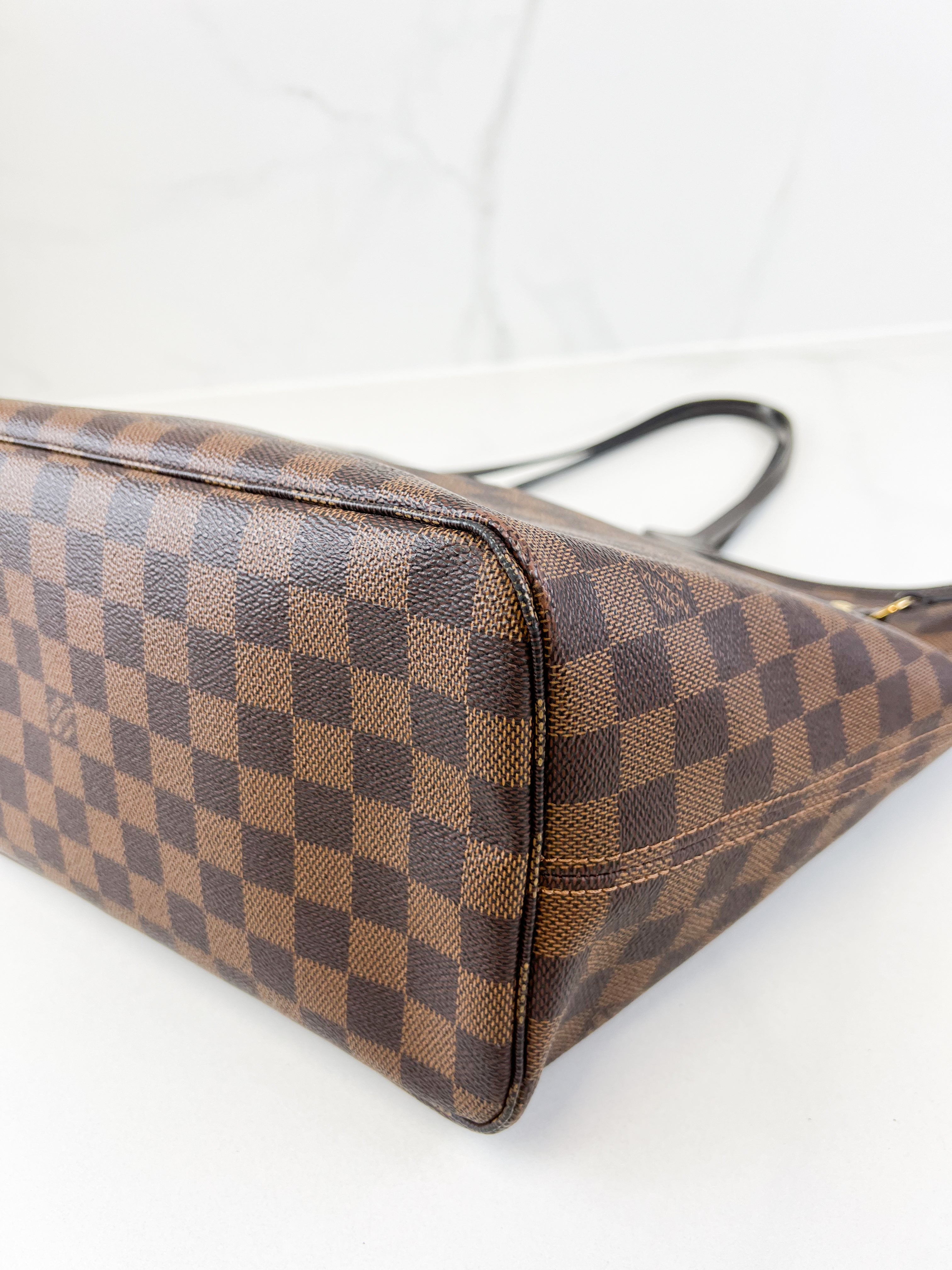 Louis Vuitton Damier Ebene Neverfull MM with Pouch