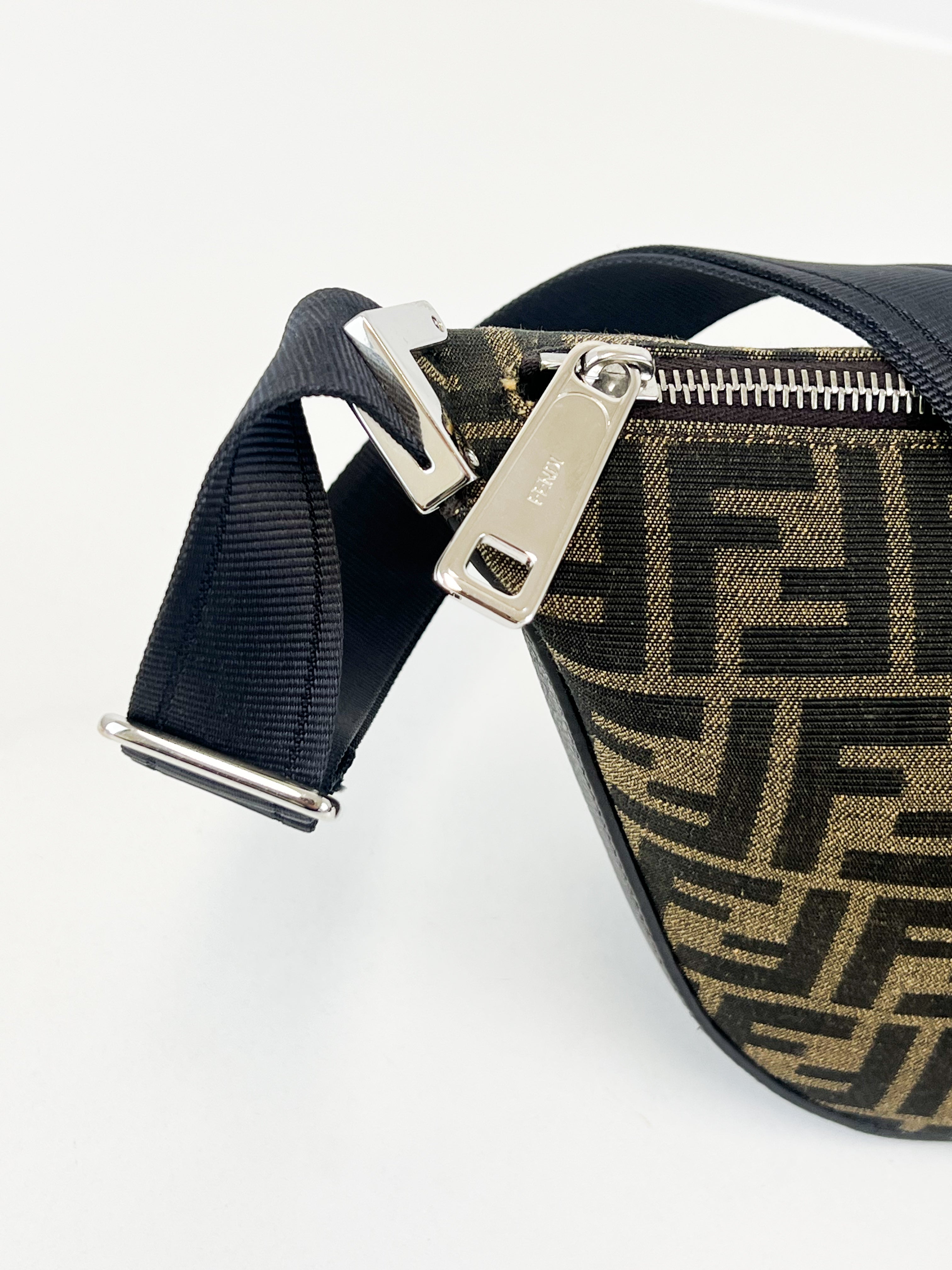 Fendi FF Jacquard Small Melon Bag