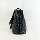 Saint Laurent Black Large Loulou Tote with SHW